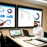 **

"An Environmental Management Specialist (EMS) in a modern office, reviewing environmental impact assessment reports with colleagues, Arabic script overlay, charts displaying sustainability metrics, focus on teamwork and environmental responsibility, Middle Eastern attire, warm lighting."

**