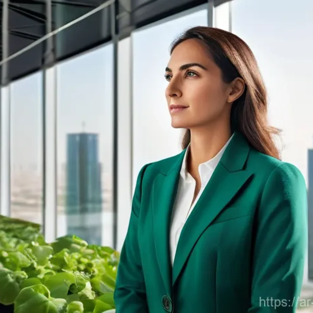 환경관리사 연봉 협상의 핵심 팁 - "A confident, professional environmental manager, male or female, dressed in smart business attire, ...